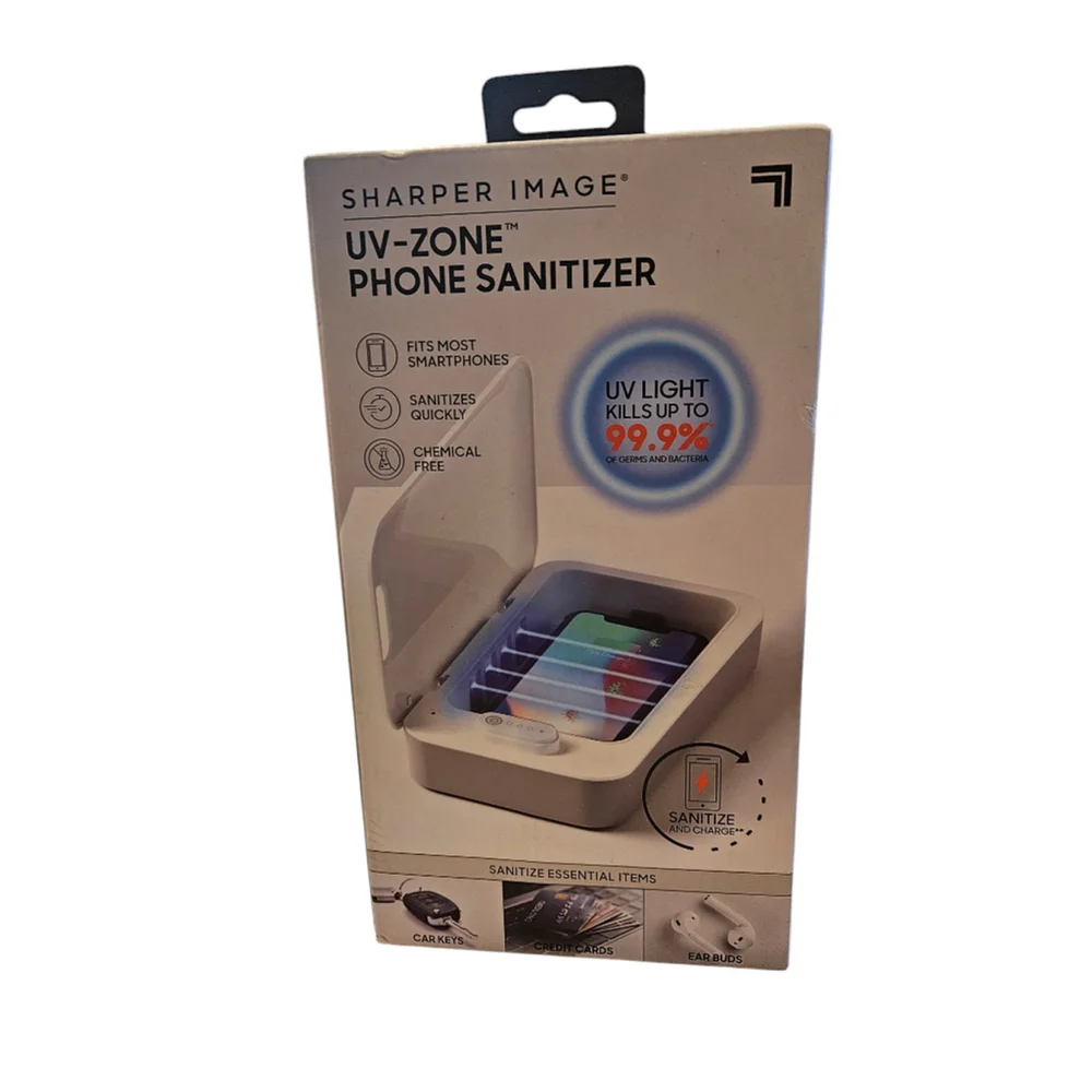 Sharper Image Phone Sanitizer UV Clean - NEW